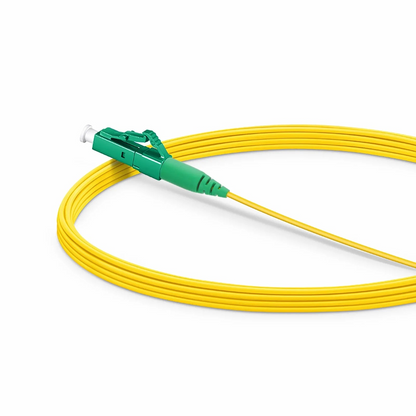 FyberOptix 5m (16ft) Fiber Patch Cable, 1 Fiber, LC APC Simplex to LC APC Simplex, Single Mode (OS2), Riser (OFNR), 1.2mm, Tight-Buffered, Yellow
