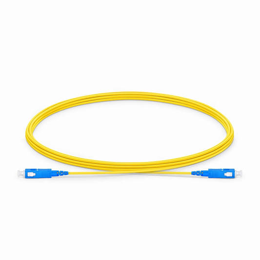 FyberOptix 3m (10ft) Fiber Patch Cable, 1 Fiber, SC UPC Simplex to SC UPC Simplex, Single Mode (OS2), LSZH, 1.2mm, Tight-Buffered, Yellow