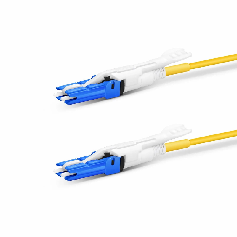 FyberOptix 1m (3ft) Fiber Patch Cable, 2 Fibers, CSâ„¢ UPC Duplex to CSâ„¢ UPC Duplex Uniboot, Single Mode (OS2), Riser (OFNR), 2.0mm, Yellow, for 200/400G Network Connection