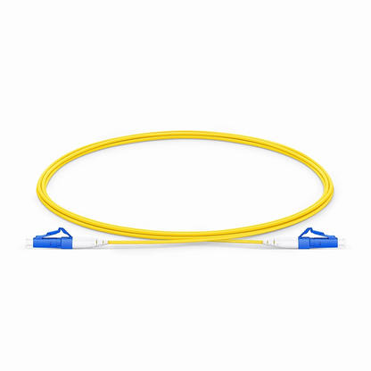 FyberOptix 2m (7ft) Fiber Patch Cable, 1 Fiber, LC UPC Simplex to LC UPC Simplex, Single Mode (OS2), Riser (OFNR), 1.2mm, Tight-Buffered, Yellow