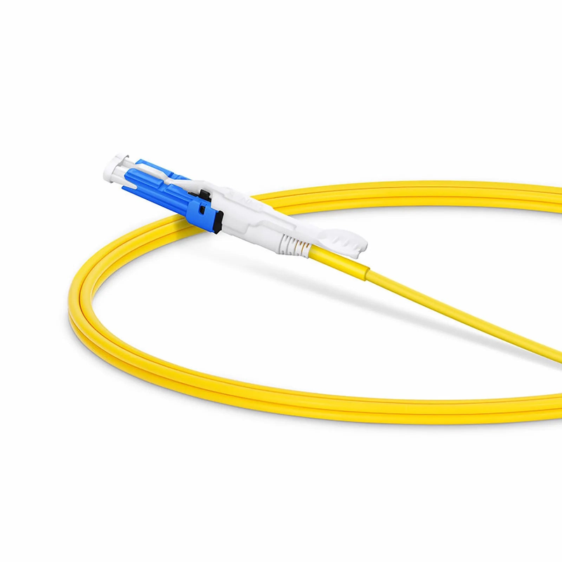 FyberOptix 1m (3ft) Fiber Patch Cable, 2 Fibers, CSâ„¢ UPC Duplex to LC UPC Duplex Flat Clip Uniboot, Single Mode (OS2), Riser (OFNR), 2.0mm, Yellow, for 200/400G Network Connection