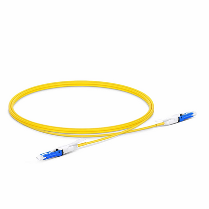 FyberOptix 1m (3ft) Fiber Patch Cable, 2 Fibers, CSA UPC Duplex to CSA UPC Duplex Uniboot, Single Mode (OS2), Riser (OFNR), 2.0mm, Yellow, for 200/400G Network Connection