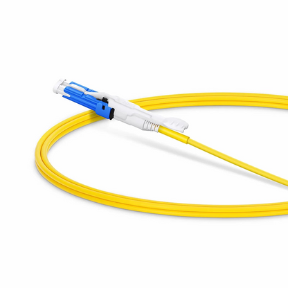 FyberOptix 1m (3ft) Fiber Patch Cable, 2 Fibers, CSA UPC Duplex to CSA UPC Duplex Uniboot, Single Mode (OS2), Riser (OFNR), 2.0mm, Yellow, for 200/400G Network Connection