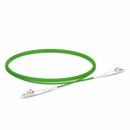 FyberOptix 1m (3ft) Fiber Patch Cable, 1 Fiber, LC UPC Simplex to LC UPC Simplex, Multimode (OM5), Riser (OFNR), 2.0mm, Tight-Buffered, Lime Green