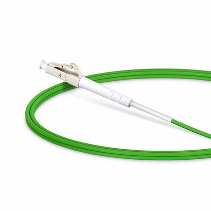 FyberOptix 1m (3ft) Fiber Patch Cable, 1 Fiber, LC UPC Simplex to LC UPC Simplex, Multimode (OM5), Riser (OFNR), 2.0mm, Tight-Buffered, Lime Green