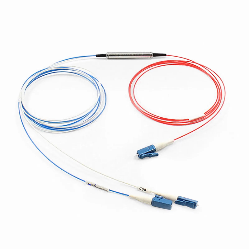FyberOptix FSBR-1x2, Customized 1 x 2 Single Fiber DWDM Splitter Red/Blue C-band Filter
