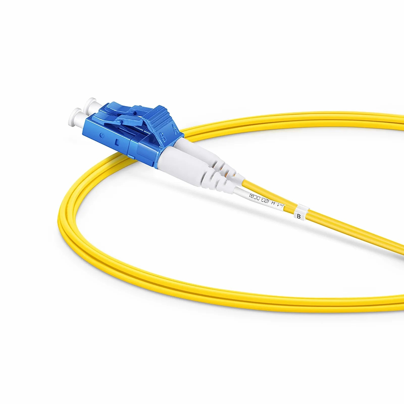 FyberOptix 2m (7ft) Fiber Patch Cable, 2 Fibers, LC UPC Duplex to SC UPC Duplex, Single Mode (OS2), Riser (OFNR), 1.2mm, Tight-Buffered, Yellow