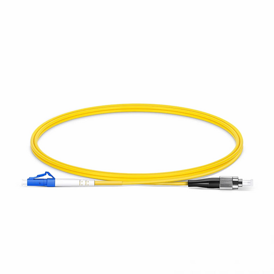 FyberOptix 1m (3ft) Fiber Patch Cable, 1 Fiber, LC UPC Simplex to FC UPC Simplex, Single Mode (OS2), Riser (OFNR), 2.0mm, Tight-Buffered, Yellow
