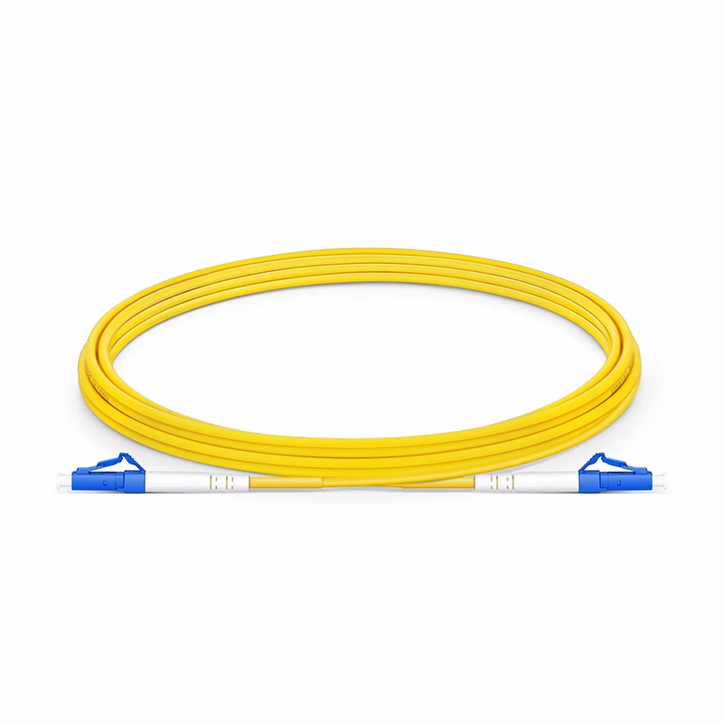 FyberOptix 3m (10ft) Fiber Patch Cable, 1 Fiber, LC UPC Simplex to LC UPC Simplex, Single Mode (OS2), Riser (OFNR), 2.0mm, Tight-Buffered, Yellow, 10 Pcs/Pack