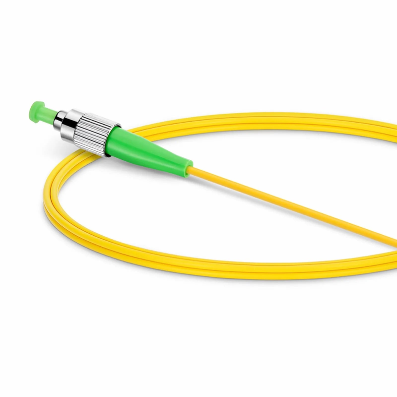 FyberOptix 1m (3ft) Fiber Patch Cable, 1 Fiber, FC APC Simplex to FC APC Simplex, Single Mode (OS2), Riser (OFNR), 2.0mm, Tight-Buffered, Yellow