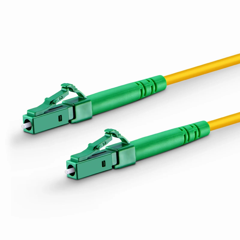 FyberOptix 1m (3ft) Fiber Patch Cable, 1 Fiber, LC APC Simplex to LC APC Simplex, Single Mode (OS2), Riser (OFNR), 2.0mm, Tight-Buffered, Yellow
