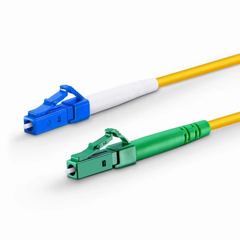 FyberOptix 1m (3ft) Fiber Patch Cable, 1 Fiber, LC UPC Simplex to LC APC Simplex, Single Mode (OS2), Riser (OFNR), 2.0mm, Tight-Buffered, Yellow