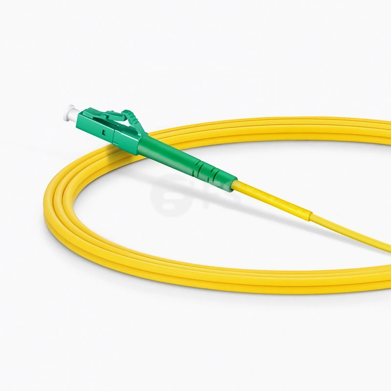 FyberOptix 2m (7ft) Fiber Patch Cable, 1 Fiber, LC UPC Simplex to LC APC Simplex, Single Mode (OS2), Riser (OFNR), 2.0mm, Tight-Buffered, Yellow