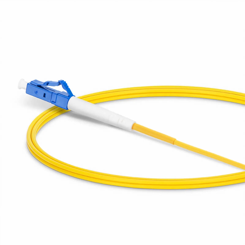 FyberOptix 1m (3ft) Fiber Patch Cable, 1 Fiber, LC UPC Simplex to FC APC Simplex, Single Mode (OS2), Riser (OFNR), 2.0mm, Tight-Buffered, Yellow