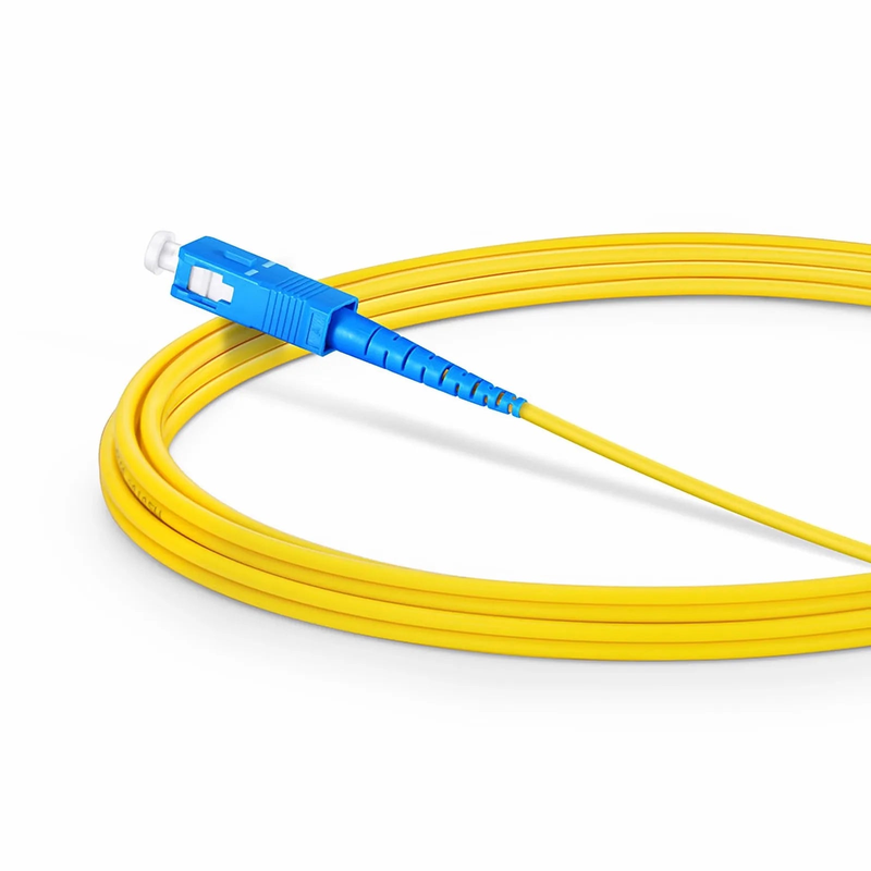 FyberOptix 3m (10ft) Fiber Patch Cable, 1 Fiber, LC APC Simplex to SC UPC Simplex, Single Mode (OS2), Riser (OFNR), 2.0mm, Tight-Buffered, Yellow
