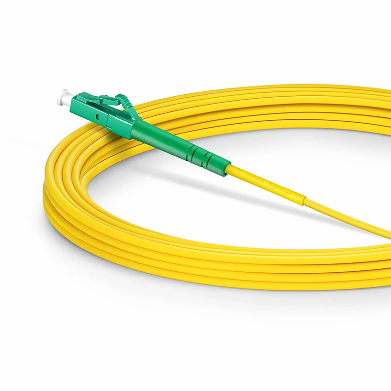 FyberOptix 7m (23ft) Fiber Patch Cable, 1 Fiber, LC APC Simplex to SC APC Simplex, Single Mode (OS2), Riser (OFNR), 2.0mm, Tight-Buffered, Yellow