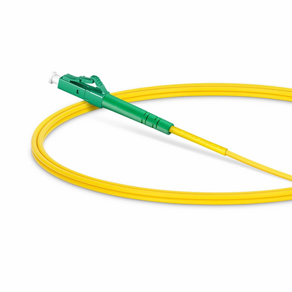 FyberOptix 1m (3ft) Fiber Patch Cable, 1 Fiber, LC APC Simplex to FC APC Simplex, Single Mode (OS2), Riser (OFNR), 2.0mm, Tight-Buffered, Yellow