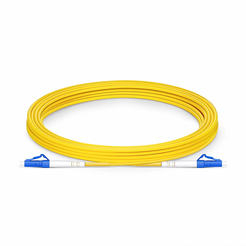 FyberOptix 5m (16ft) Fiber Patch Cable, 1 Fiber, G.657.A2, LC UPC Simplex to LC UPC Simplex, Single Mode (OS2), Riser (OFNR), 2.0mm, Tight-Buffered, Yellow
