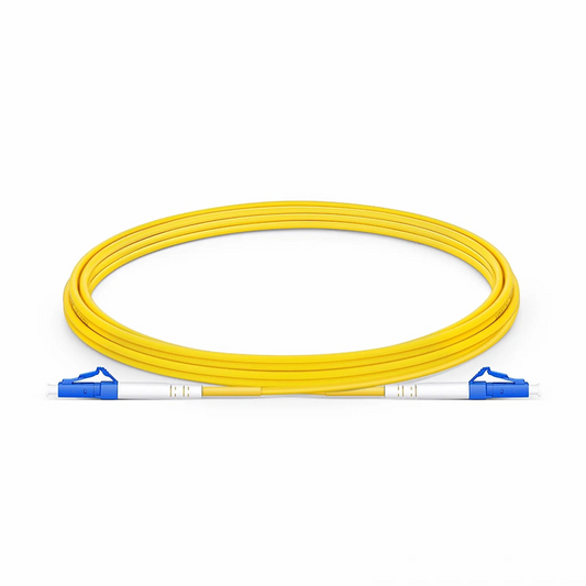 FyberOptix 3m (10ft) Fiber Patch Cable, 1 Fiber, G.657.A2, LC UPC Simplex to LC UPC Simplex, Single Mode (OS2), Riser (OFNR), 2.0mm, Tight-Buffered, Yellow