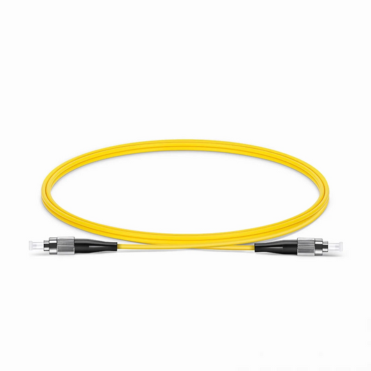 FyberOptix 1m (3ft) Fiber Patch Cable, 1 Fiber, FC UPC Simplex to FC UPC Simplex, Single Mode (OS2), Riser (OFNR), 2.0mm, Tight-Buffered, Yellow