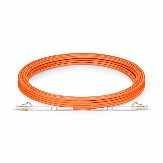 FyberOptix 5m (16ft) Fiber Patch Cable, 1 Fiber, G.651, LC UPC Simplex to LC UPC Simplex, Multimode (OM1), Riser (OFNR), 2.0mm, Tight-Buffered, Orange