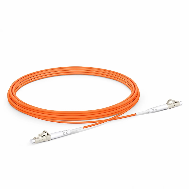 FyberOptix 3m (10ft) Fiber Patch Cable, 1 Fiber, G.651, LC UPC Simplex to LC UPC Simplex, Multimode (OM1), Riser (OFNR), 2.0mm, Tight-Buffered, Orange