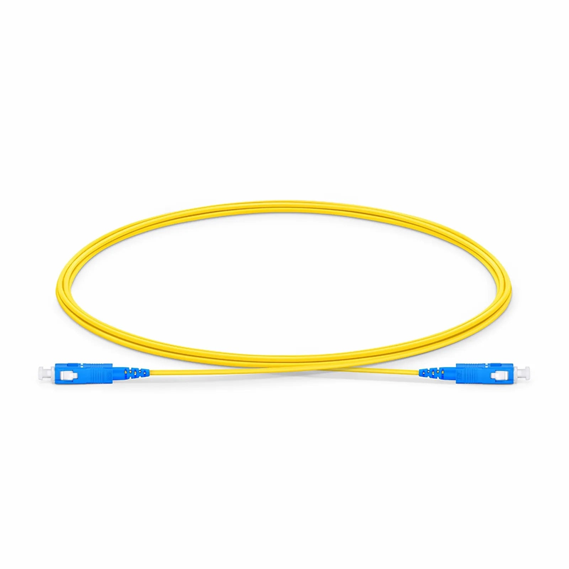 FyberOptix 2m (7ft) Fiber Patch Cable, 1 Fiber, SC UPC Simplex to SC UPC Simplex, Single Mode (OS2), LSZH, 1.2mm, Tight-Buffered, Yellow