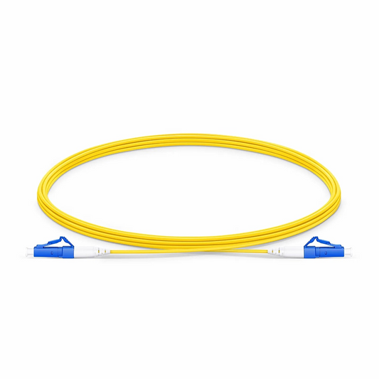 FyberOptix 3m (10ft) Fiber Patch Cable, 1 Fiber, LC UPC Simplex to LC UPC Simplex, Single Mode (OS2), LSZH, 1.2mm, Tight-Buffered, Yellow