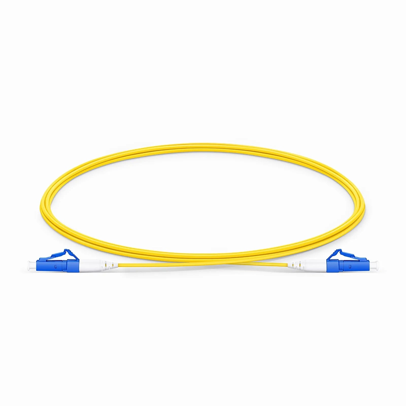 FyberOptix 2m (7ft) Fiber Patch Cable, 1 Fiber, LC UPC Simplex to LC UPC Simplex, Single Mode (OS2), Riser (OFNR), 1.2mm, Tight-Buffered, Yellow