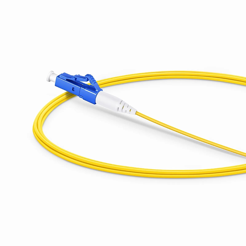 FyberOptix 2m (7ft) Fiber Patch Cable, 1 Fiber, LC UPC Simplex to LC UPC Simplex, Single Mode (OS2), Riser (OFNR), 1.2mm, Tight-Buffered, Yellow