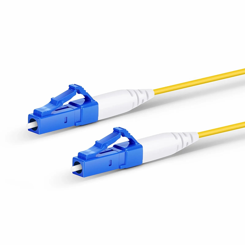 FyberOptix 2m (7ft) Fiber Patch Cable, 1 Fiber, LC UPC Simplex to LC UPC Simplex, Single Mode (OS2), Riser (OFNR), 1.2mm, Tight-Buffered, Yellow