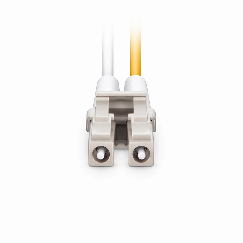 FyberOptix 1m (3ft) Fiber Patch Cable, 2 Fibers, LC UPC Duplex to LC UPC Duplex, Multimode (OM2), Riser (OFNR), 2.0mm, Tight-Buffered, Orange