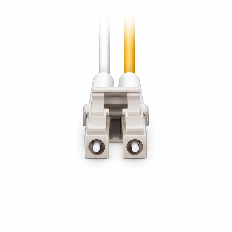 FyberOptix 3m (10ft) Fiber Patch Cable, 2 Fibers, LC UPC Duplex to LC UPC Duplex, Multimode (OM3), Riser (OFNR), 2.0mm, Tight-Buffered, Aqua