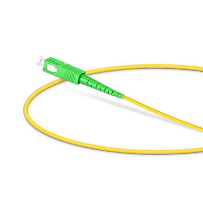 FyberOptix 0.5m (1.6ft) Fiber Patch Cable, 1 Fiber, LC UPC Simplex to SC APC Simplex, Single Mode (OS2), Riser (OFNR), 2.0mm, Tight-Buffered, Yellow