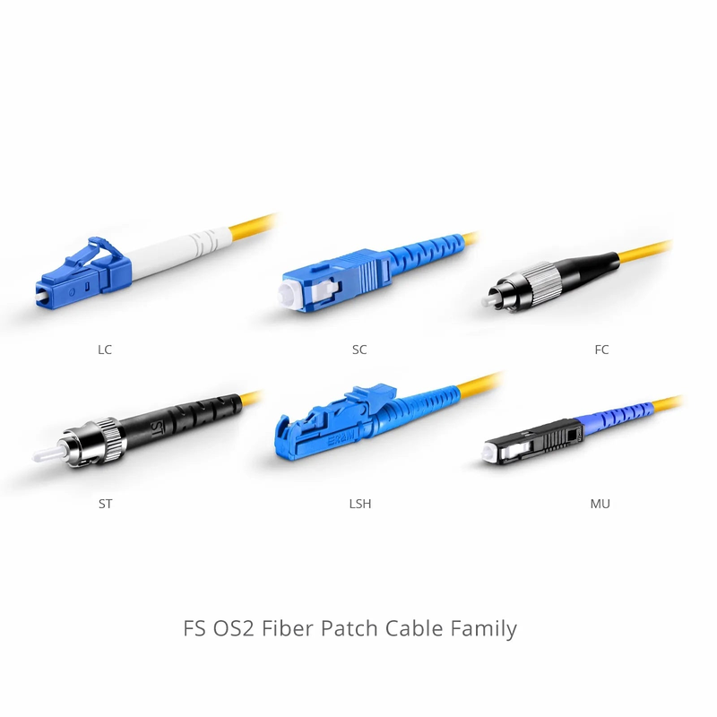 FyberOptix 1m (3ft) Fiber Patch Cable, 1 Fiber, LC UPC Simplex to FC APC Simplex, Single Mode (OS2), Riser (OFNR), 2.0mm, Tight-Buffered, Yellow
