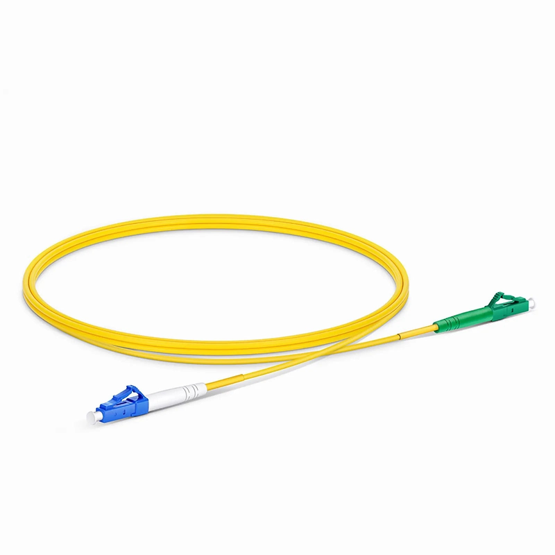 FyberOptix 1m (3ft) Fiber Patch Cable, 1 Fiber, LC UPC Simplex to LC APC Simplex, Single Mode (OS2), Riser (OFNR), 2.0mm, Tight-Buffered, Yellow