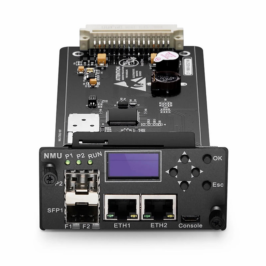 FyberOptix FMT-MNG-S, Network Management Unit for FMT 1U, 2U and 4U Managed Chassis, , 2 x 100Base-X SFP Ports, 2 x 10/100Base-T RJ45 Ports