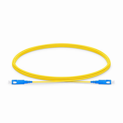 FyberOptix 3m (10ft) Fiber Patch Cable, 1 Fiber, SC UPC Simplex to SC UPC Simplex, Single Mode (OS2), Riser (OFNR), 1.2mm, Tight-Buffered, Yellow