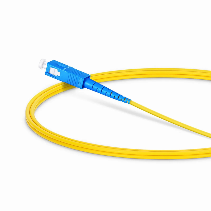 FyberOptix 1m (3ft) Fiber Patch Cable, 1 Fiber, SC UPC Simplex to SC UPC Simplex, Single Mode (OS2), Riser (OFNR), 2.0mm, Tight-Buffered, Yellow