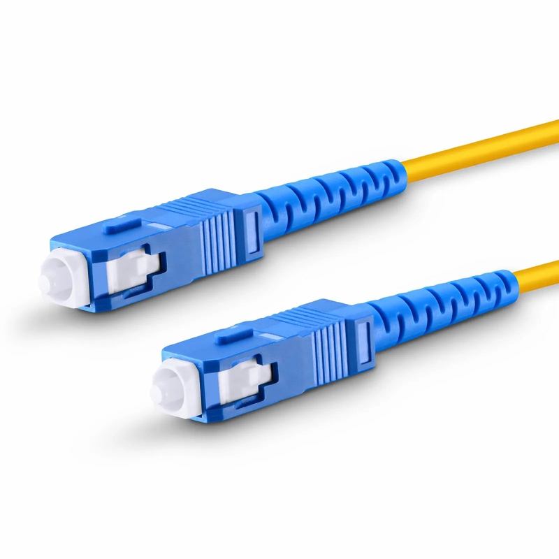 FyberOptix 1m (3ft) Fiber Patch Cable, 1 Fiber, SC UPC Simplex to SC UPC Simplex, Single Mode (OS2), Riser (OFNR), 2.0mm, Tight-Buffered, Yellow