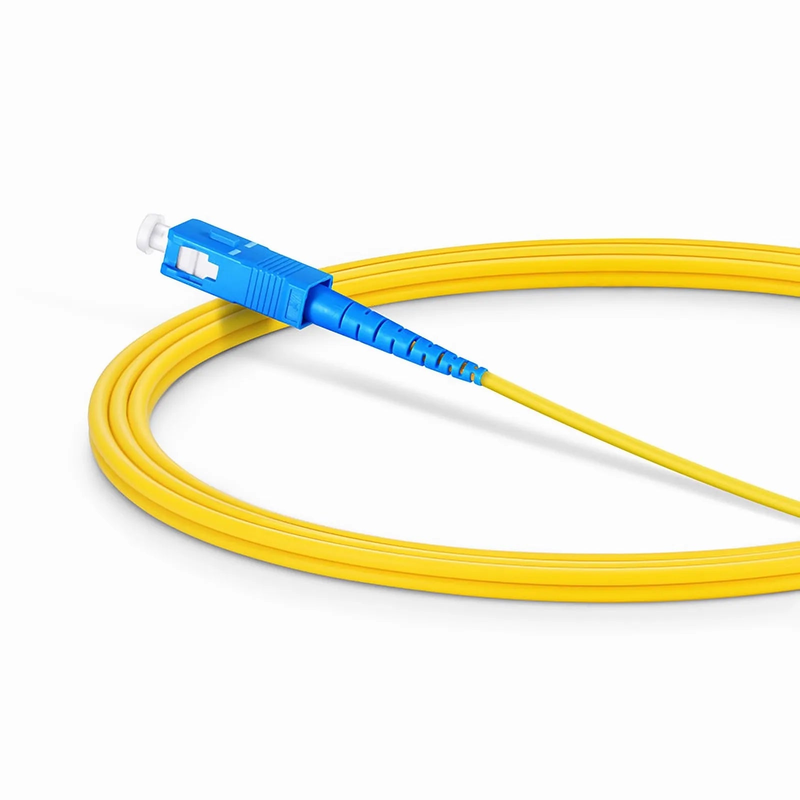 FyberOptix 2m (7ft) Fiber Patch Cable, 1 Fiber, LC UPC Simplex to SC UPC Simplex, Single Mode (OS2), Riser (OFNR), 2.0mm, Tight-Buffered, Yellow