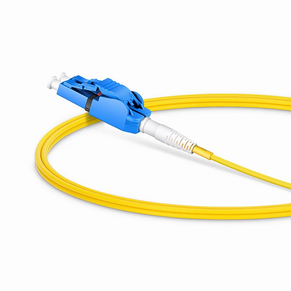 FyberOptix 1m (3ft) Fiber Patch Cable, 2 Fibers, LC UPC Duplex to LC UPC Duplex Switchable Clip Uniboot, Single Mode (OS2), Riser (OFNR), 2.0mm, Yellow