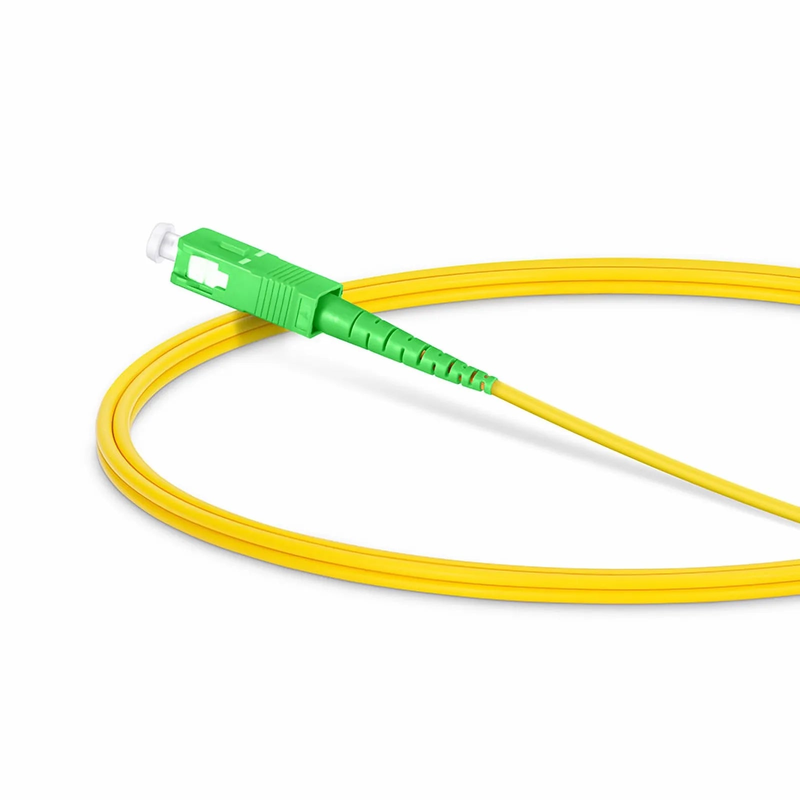 FyberOptix 1m (3ft) Fiber Patch Cable, 1 Fiber, LC UPC Simplex to SC APC Simplex, Single Mode (OS2), Riser (OFNR), 2.0mm, Tight-Buffered, Yellow