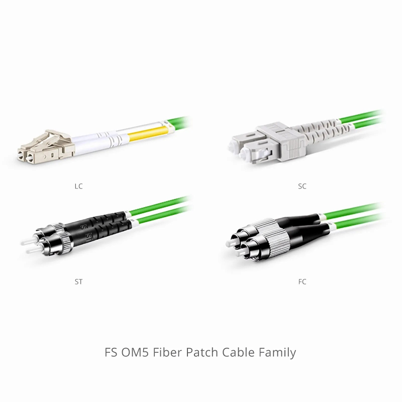 FyberOptix 2m (7ft) Fiber Patch Cable, 2 Fibers, LC UPC Duplex to LC UPC Duplex, Multimode (OM5), Riser (OFNR), 2.0mm, Tight-Buffered, Lime Green