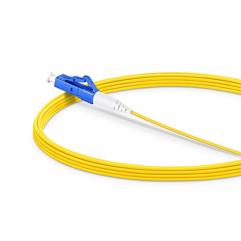 FyberOptix 5m (16ft) Fiber Patch Cable, 1 Fiber, LC UPC Simplex to SC UPC Simplex, Single Mode (OS2), Riser (OFNR), 1.2mm, Tight-Buffered, Yellow