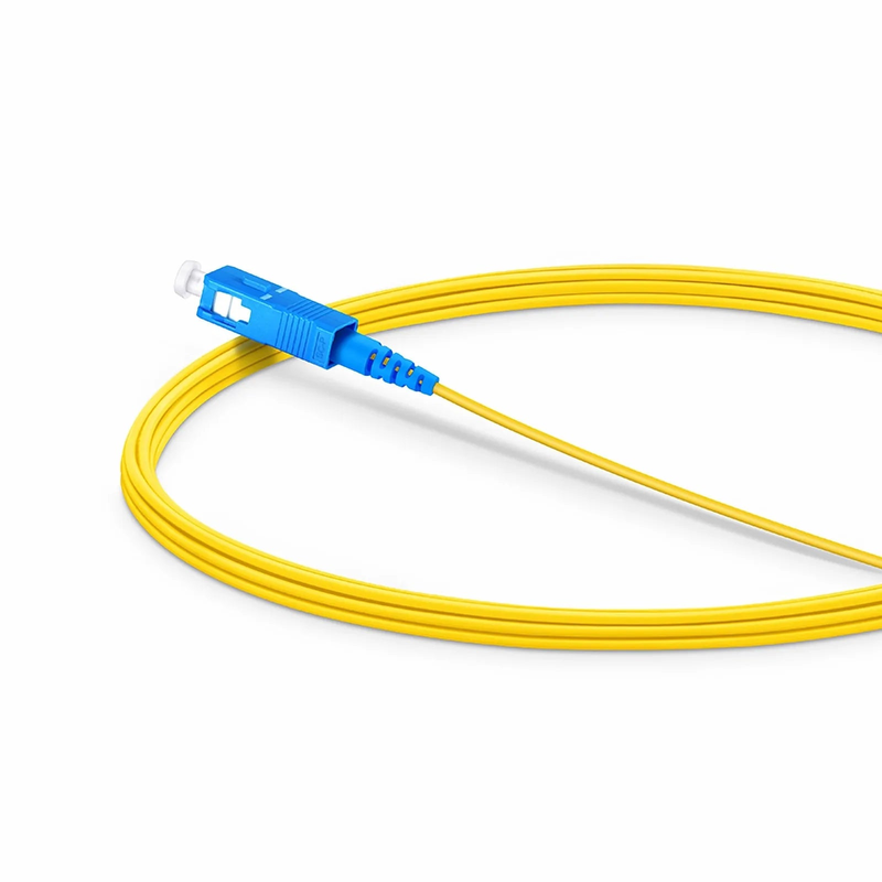 FyberOptix 3m (10ft) Fiber Patch Cable, 1 Fiber, LC UPC Simplex to SC UPC Simplex, Single Mode (OS2), Riser (OFNR), 1.2mm, Tight-Buffered, Yellow