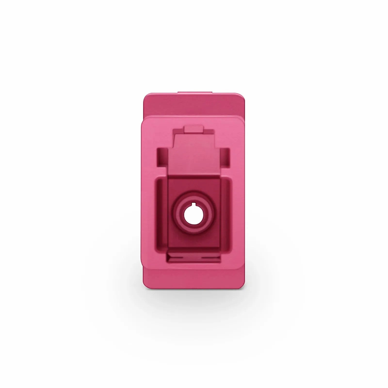 FyberOptix LC/UPC to LC/UPC Simplex OM4 Multimode Plastic Fiber Optic Adapter/Coupler without Flange, Violet