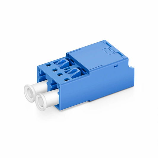 FyberOptix LC/UPC to LC/UPC Duplex OS2 Single Mode Shuttered Fiber Optic Adapter/Coupler without Flange