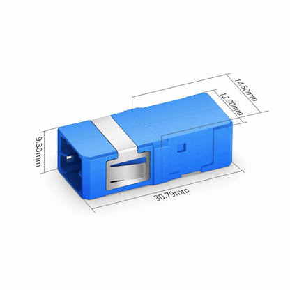 FyberOptix MDC/UPC to MDC/UPC 2-Port OS2 Single Mode Plastic Fiber Optic Adapter/Coupler without Flange
