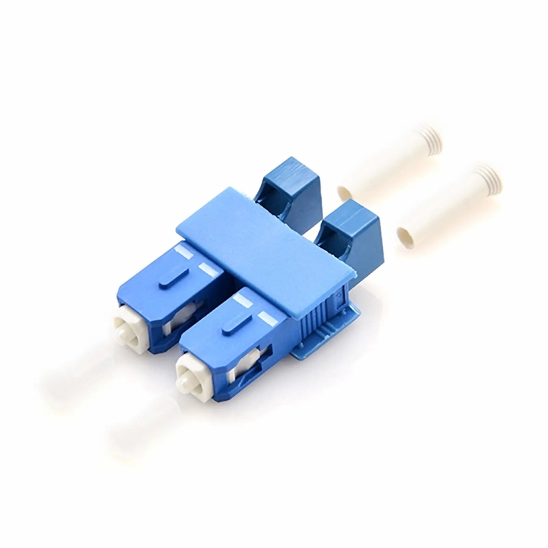 FyberOptix LC/UPC Female to SC/UPC Male Hybrid Duplex OS2 Single Mode Plastic Fiber Optic Adapter/Coupler without Flange